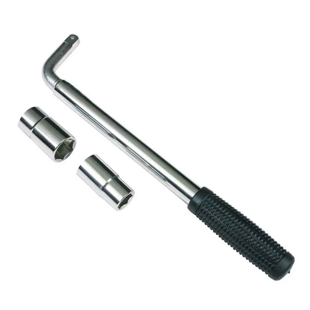 Telescoping Lug Wrench With 17/19Mm 21/23Mm Sockets, Heavy Duty Car Wheel Wrench For 9455672761031