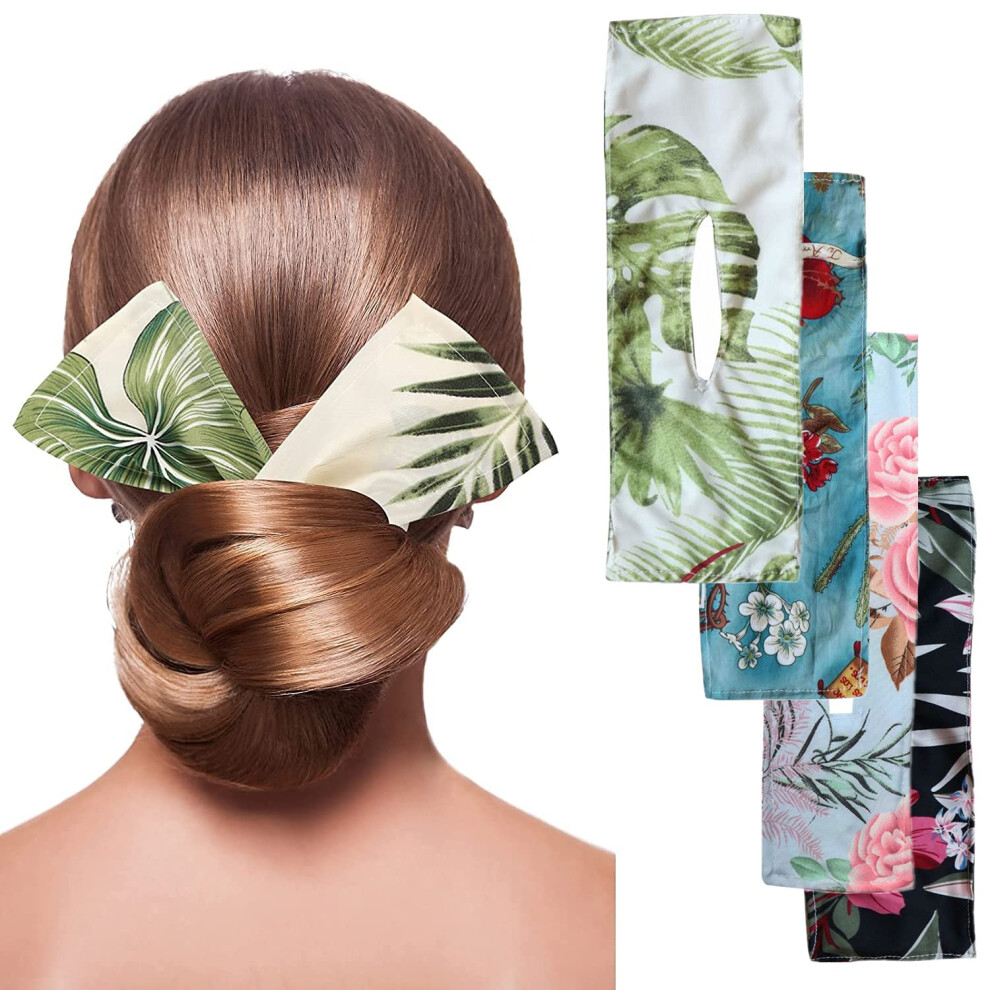 Unisex Hair Bun Maker French Twist Tool Soft Fabric Deft Bun Former For Quick Easy Styling