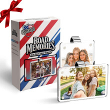 2 Pack Car Visor Photo Holder with Magnetic Snap Grip, 3mm Acrylic Frame for Polaroid Pictures
