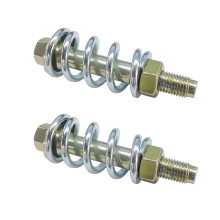 Exhaust Spring Bolt Kit 2 PCS Carbon Steel for Cars Trucks SUVs, Secure Fit Easy Installation