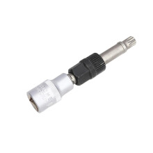 T50 M10 Alternator Pulley Removal Tool with 33 Teeth Socket, CRV Steel, AntiSlip Grip