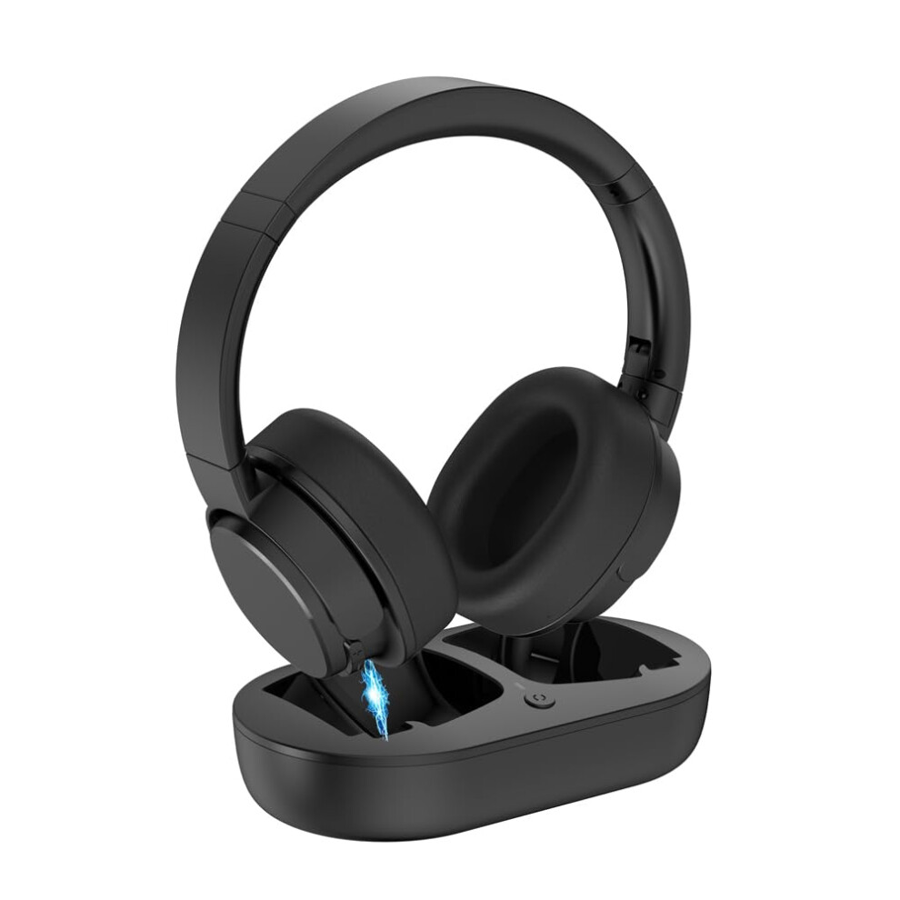 Wireless Tv Headphones For Seniors With Transmitter, Bluetooth 5.3, No Audio Delay, 40H Battery 9070919916892