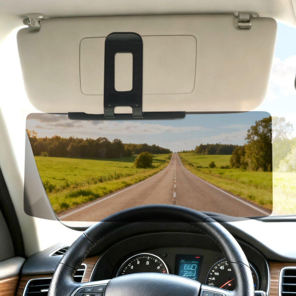 Car Sun Visor Extender Antiglare Polarized Uv400 Protection Adjustable For Day And Night Driving 9455672762373