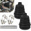 2PCS Universal Silicone CV Boot  Kit with Clamps, Waterproof Dustproof CV Joint Boot 1