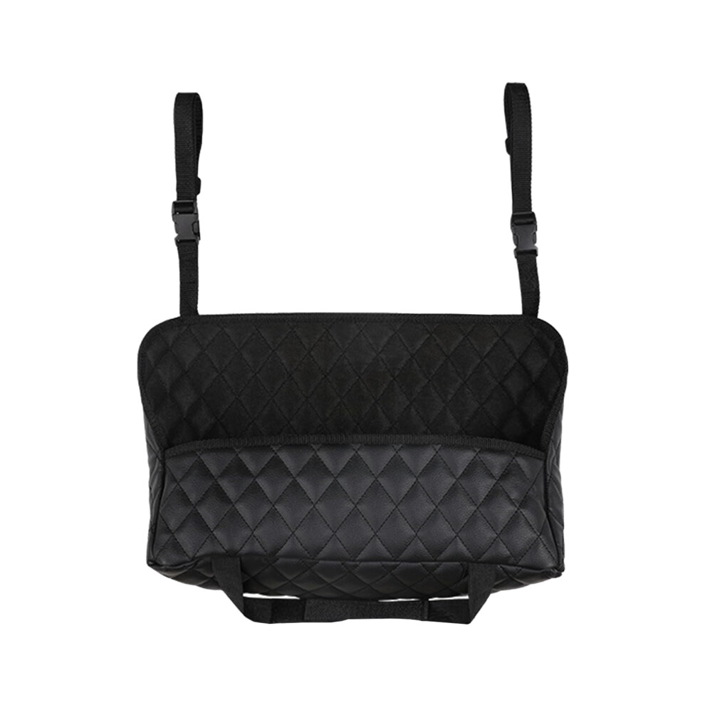 Car Seat Organizer Leather Handbag Holder Between Front Seats Large Capacity Storage Barrier 9053599089124