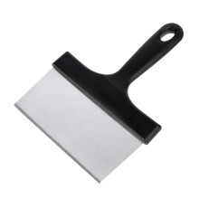 BBQ Grill Scraper Stainless Steel Blade Heavy Duty Easy Clean Griddle Scraper for Outdoor Use
