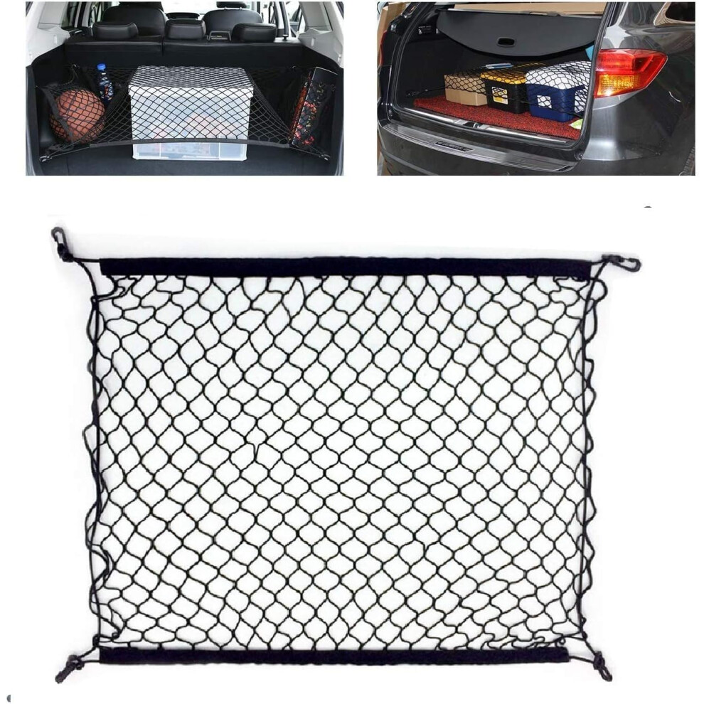 Car Storage Net Elastic Mesh Organizer For Trunk Side Wall Universal Vehicle Cargo Pocket 9053599089735