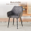 AINPECCA 2PCS Dining Chairs Pad Seat Faux Suede Dark Grey 2