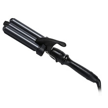3 Barrel Curling Iron Hair Waver Ceramic 22mm Fast Heat Up Adjustable Temperature Dual Voltage
