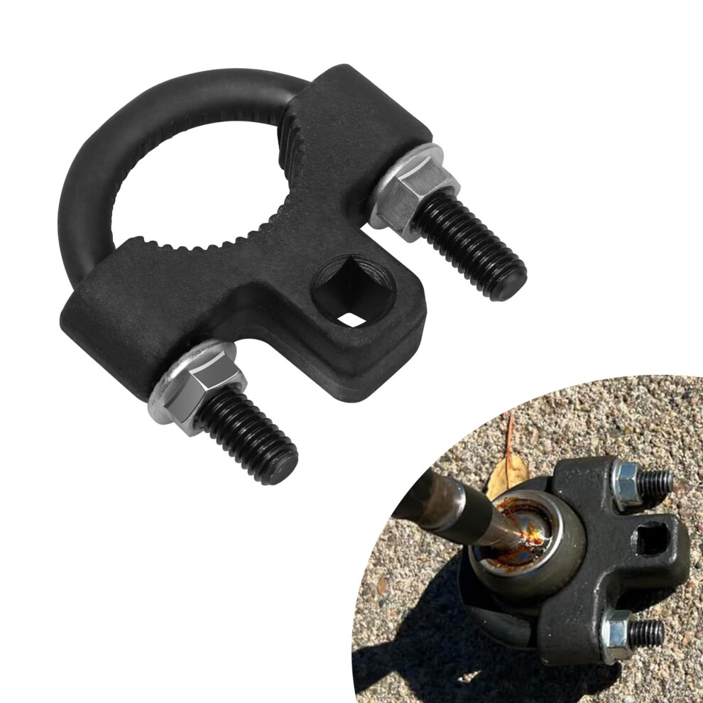 Car Steering Wheel Wrench With Slipresistant Ushape Grip, Universal Ball Joint Removal Tool Black 9053599089933