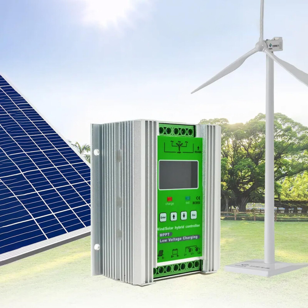 Wind Solar Hybrid Mppt Charge Controller 12V 24V 48V With App Control And Lcd Display 600W 800W 9174973437925
