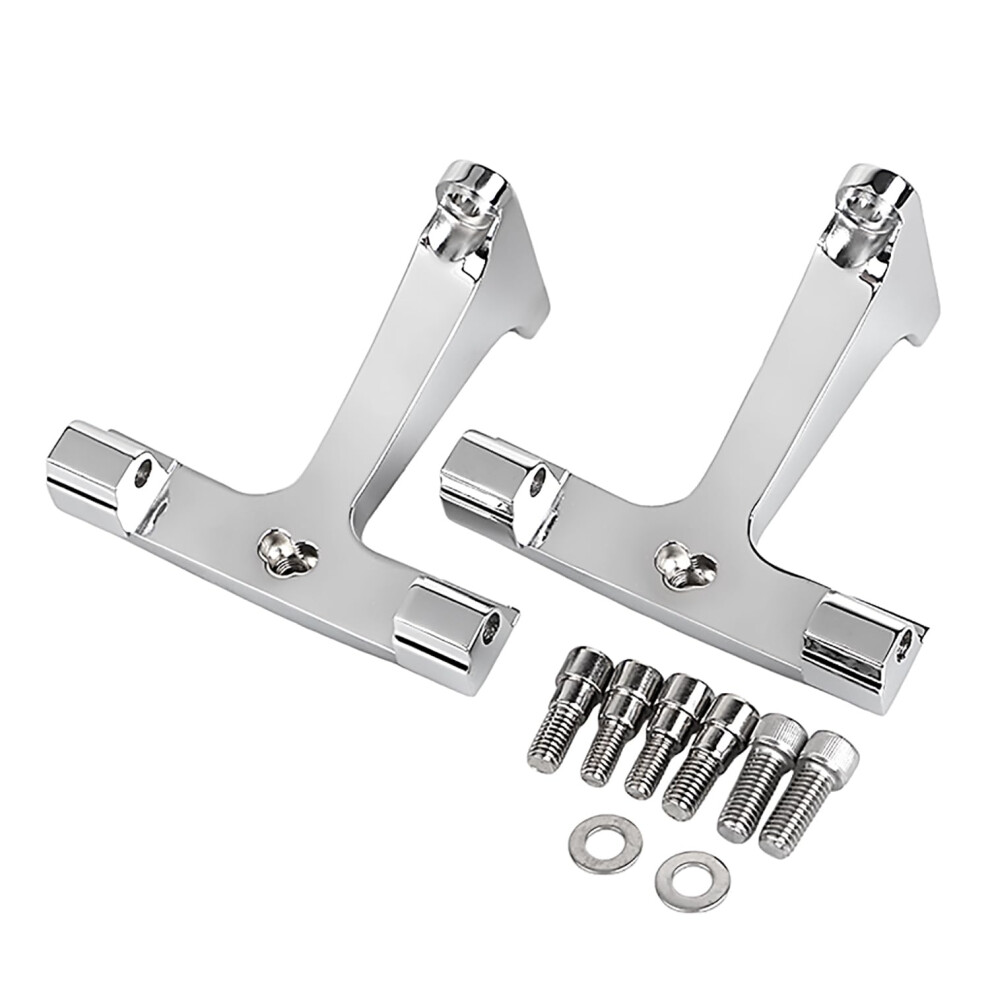 Chrome Passenger Floorboard Mount Brackets For Harley Touring Road King Electra Glide Trike 19932023 9053599090526
