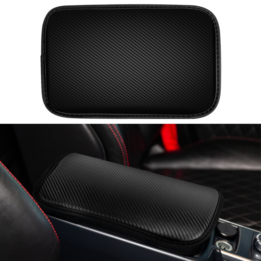 Universal Waterproof Car Armrest Cover Leather Center Console Pad Protector For Suv Truck Black 9455672764117