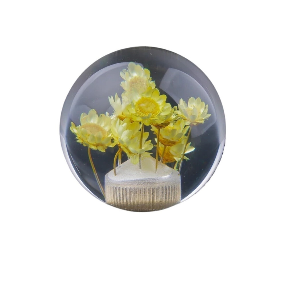 Crystal Flower Gear Shift Knob Transparent Manual Shifter Ergonomic Grip For Cars Red 9455672764247