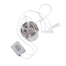 Electric Milking Machine 7L Stainless Steel Goat Milker with Adjustable Vacuum and Rechargeable Power