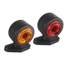 LED Trailer Lights Dual Face Turn Signal 1230V Amber Red Waterproof for Trucks RVs Boats 2pcs