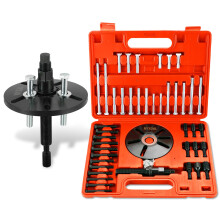 Harmonic Balancer Puller and Installer Kit with Crankshaft Pulley Removal Tool, Durable Steel Set