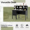 Costway 120 CM Writing Desk With Hutch Computer Desk with Power Outlets 7