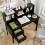 Costway 120 CM Writing Desk With Hutch Computer Desk with Power Outlets 3
