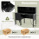 Costway 120 CM Writing Desk With Hutch Computer Desk with Power Outlets 2