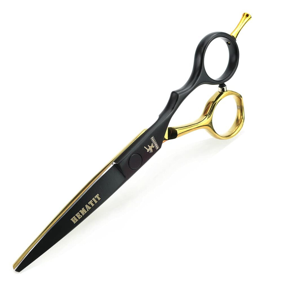Professional Hair Cutting Scissors 5.5 Inch 440C Stainless Steel with Sharp Blades and Ergonomic Handle