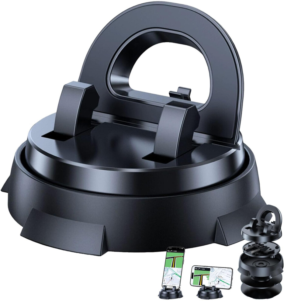 Car Phone Holder 360 Adjustable Dashboard Mount With Strong Suction And Universal Phone Compatibility 9455672765213