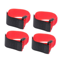 Rooster No Crow Collar Adjustable Nylon Poultry Collar for Chickens Ducks Geese 4 Pcs Red