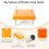 Chick Brooder Heater with Adjustable Height Angle, Energy Saving Heat Lamp for 15 Chicks 5