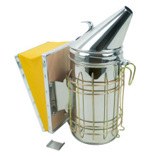 Bee Smoker Stainless Steel with Heat Shield Beekeeping Tool Keeps Bees Calm and Safe