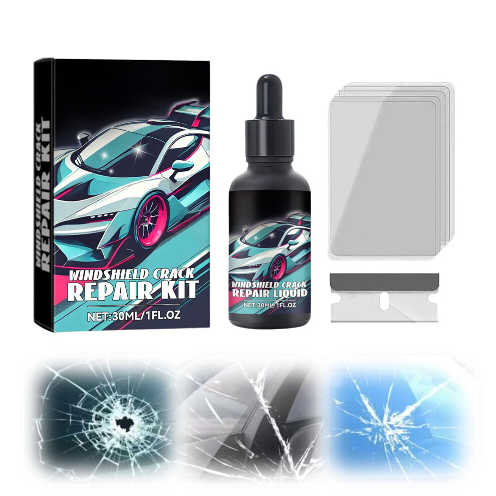Upgrade Windshield Kit For Car Glass Crack Fix, Fast Longlasting Bond, Easy Diy Tool (1 Pc) 9455672765855