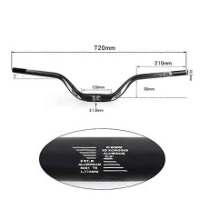 MTB Heightened Riser Handlebar Crossbar with Large Angle Swallow Shaped Handlebar 720/780mm Biker Cycling Parts