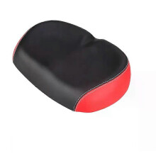 (23 X 15.5 X 10.5 Red) Big Ass Noseless Saddle Comfortable Gel Wide Racing Road Bike Seat MTB Cyclist Parts Cushion Male Cycle Accessories Pad
