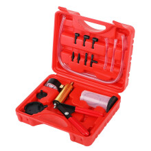 Brake Bleeder Kit 2 in 1 Hand Vacuum Pump with Gauge for One Person Automotive Brake and Clutch