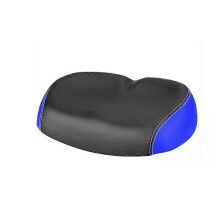 (28 X 20 X 10 blue) Big Ass Noseless Saddle Comfortable Gel Wide Racing Road Bike Seat MTB Cyclist Parts Cushion Male Cycle Accessories Pad
