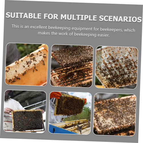 Beekeeping Hive Tool with Dual Function Design, Precise Scraping Edge and Safe Hive Maintenance 1