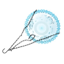 Hanging Bird Bath and Feeder 2 in 1 Design for Garden Decor Durable Outdoor Build Easy to Clean