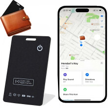 Wallet Tracker Card for Apple Find My with GPS, Ultra Thin Bluetooth Tracker for Wallet and Luggage