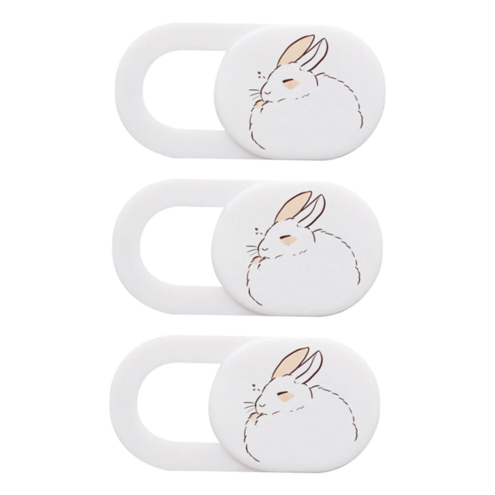 Cute Bunny Webcam Privacy Cover 3Pcs Adhesive Camera Slider For Laptop Tablet Smartphone 9070919919466
