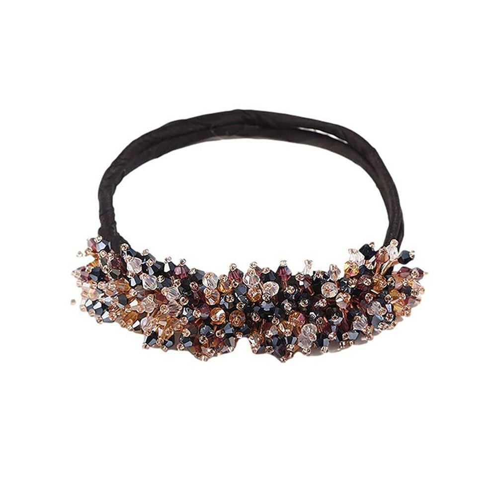 Unisex Hair Bun Maker With Elegant Rhinestone, Magic Hair Styling Tool For Ballet Bun And Secure Hold