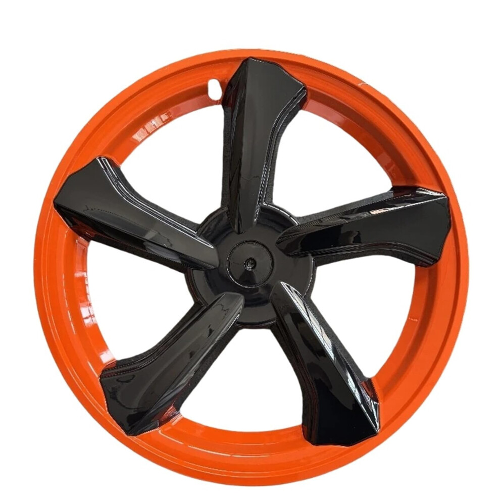 Wheel Covers For Tesla Model Y 19 Inch Rims, Scratch Resistant, Rust Proof, Easy Snapon, Orange 9455672766784