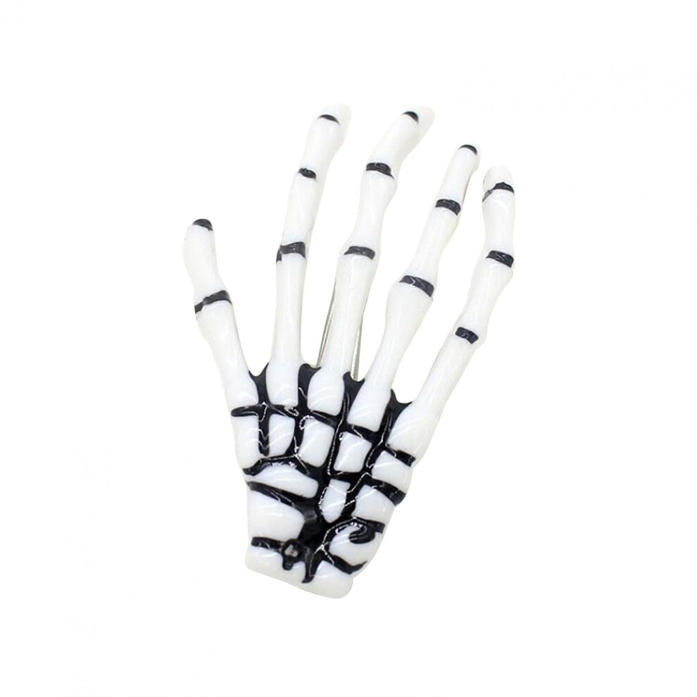 Halloween Skeleton Claw Hair Clip with Secure Grip for Costume Party and Spooky Accessory