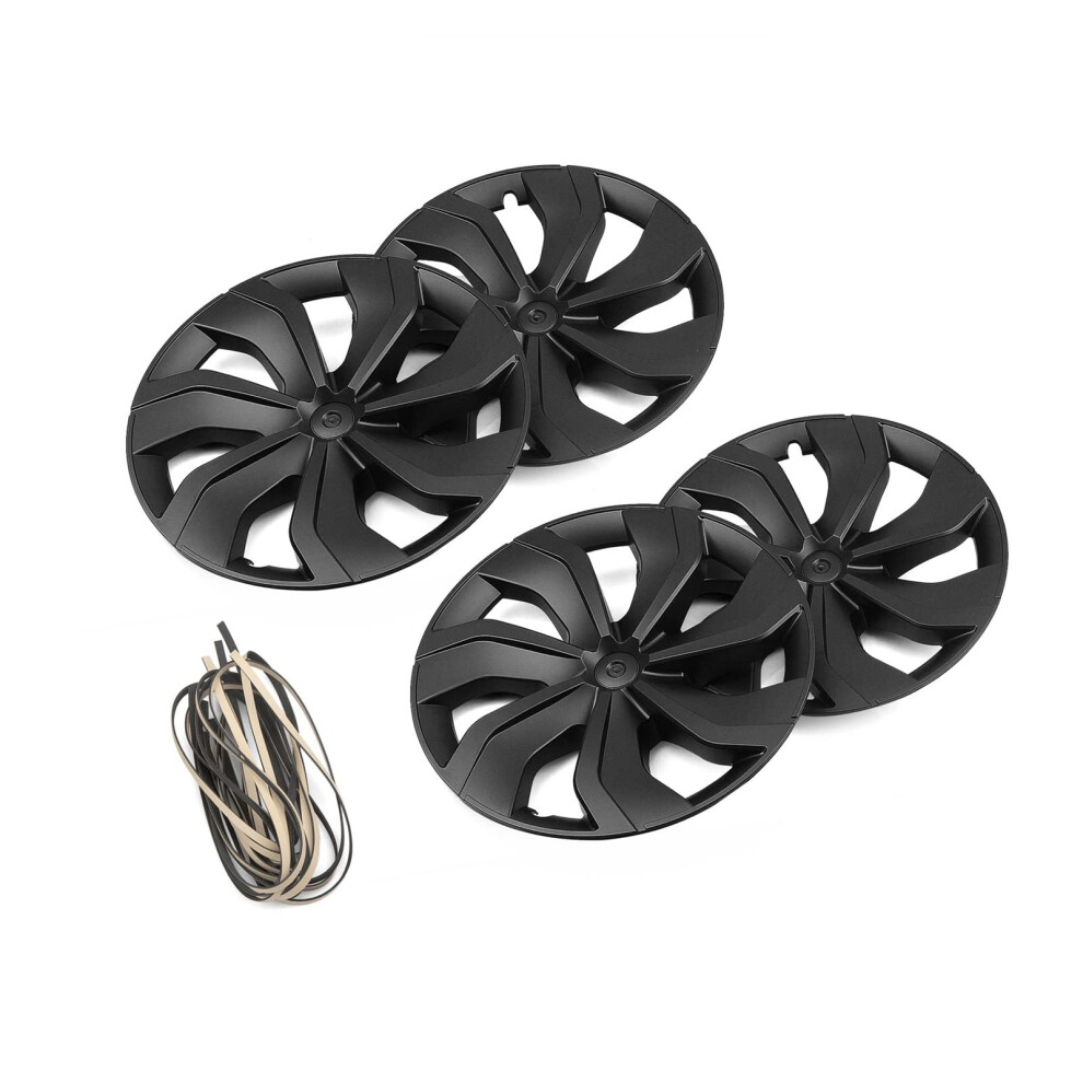 19 Inch Carbon Fiber Wheel Covers For Tesla Model Y 20202023, Scratch And Impact Protection 9455672766982