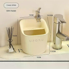(Rabbit) Desktop Trash Can Household Open Strong And Sturdy Mini Detachable Household Products Drain Bucket Clean Work Area Drain Bedroom