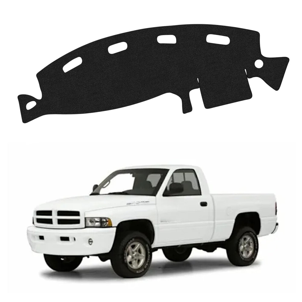 19982001 Dashboard Cover Dash Mat With Antiglare Uv Blocking And Nonslip Backing For Dodge Ram 9070919920004