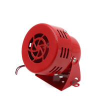 12V Loud Motorcycle Horn Alarm with Red Shell, Weather Resistant, Easy Installation