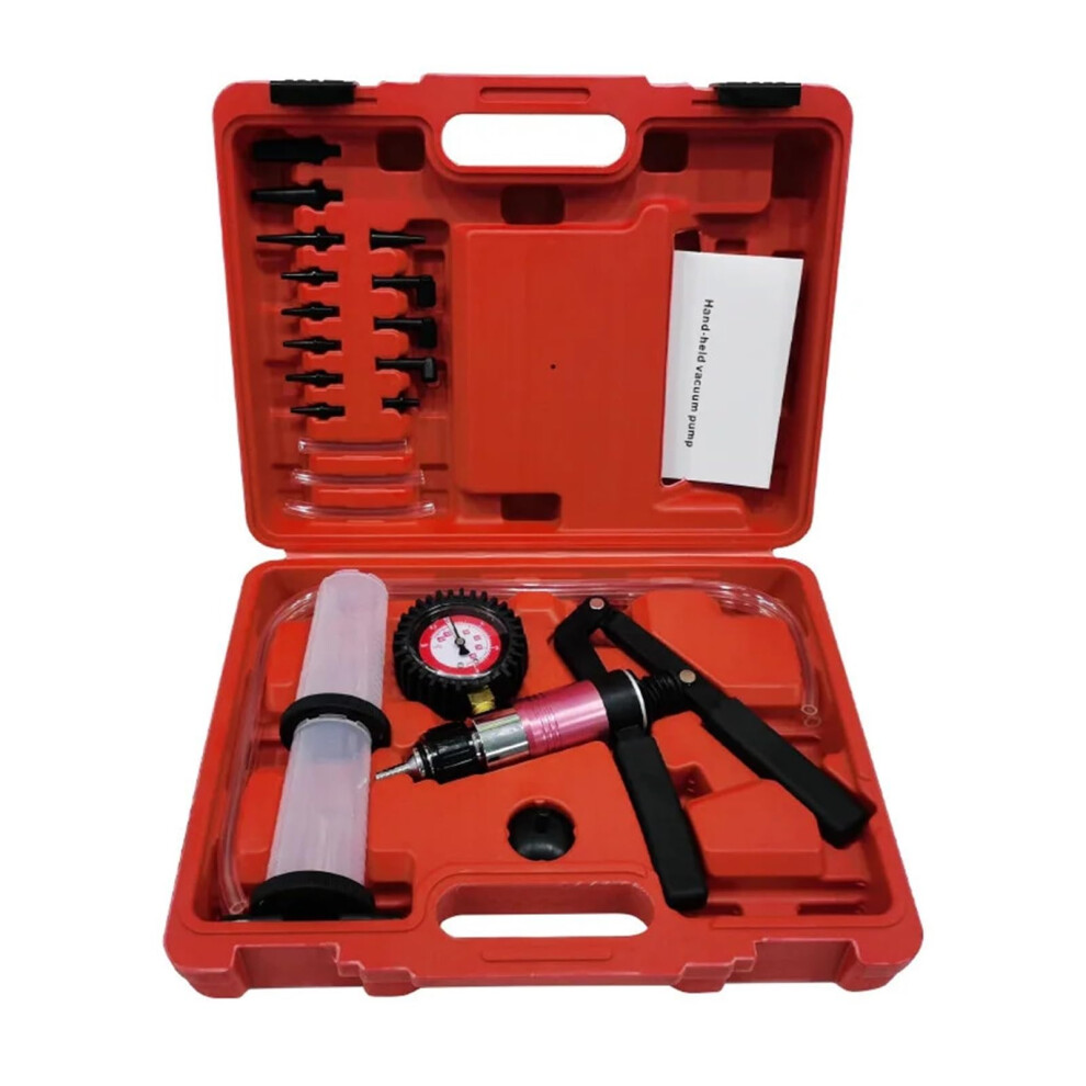 Brake Bleeder Kit With Dualpurpose Manual Vacuum Pump For Brake Fluid And Oil Change, 10Mm Auto Tool Set 9455672767408