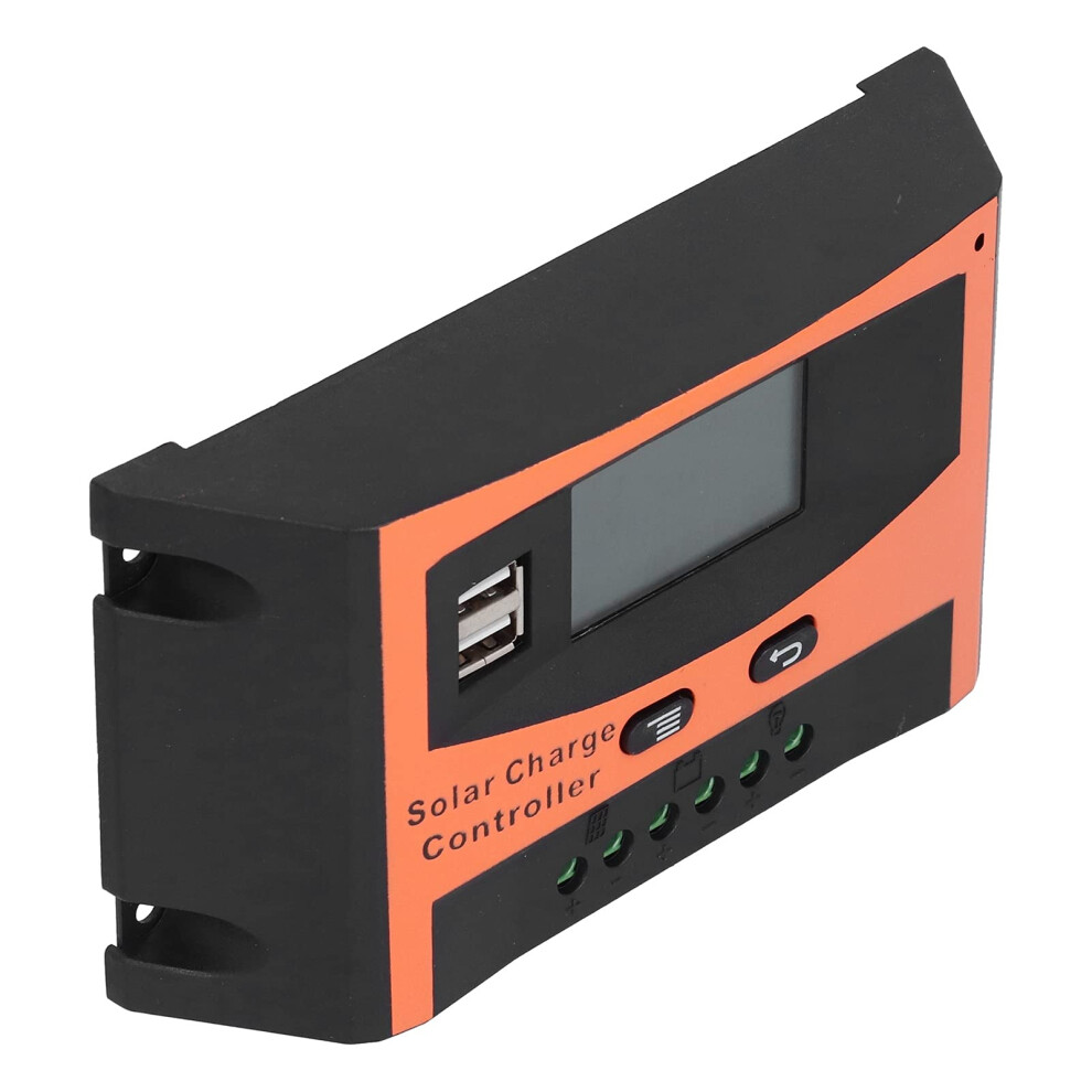 30A Pwm Solar Charge Controller 12V 24V Auto Voltage Detection Lcd Display Dual Usb For Home Use 9174973440123