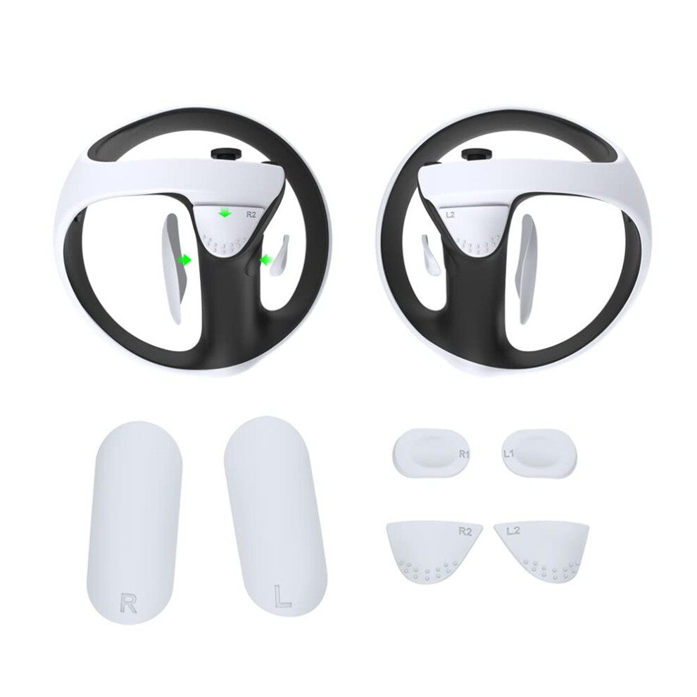 Accessories Kit With Silicone Antislip Grip Pad And Button Protection Cover For Ps Vr2 9070919920417