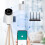 Vanne TRV programmable sur 7 jours ABS/PC, course de 5,5 mm 7
