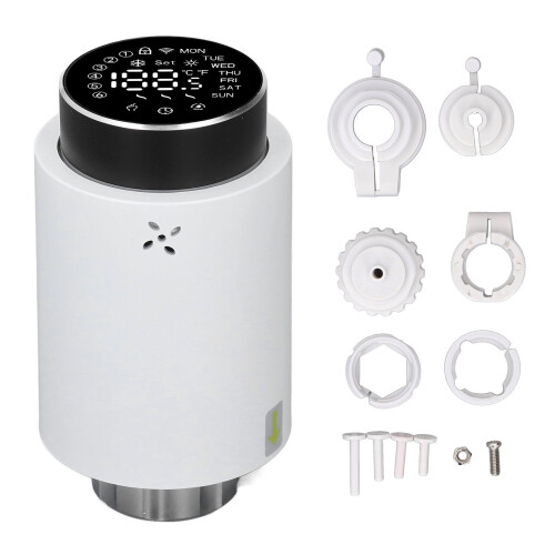 Vanne TRV programmable sur 7 jours ABS/PC, course de 5,5 mm 2